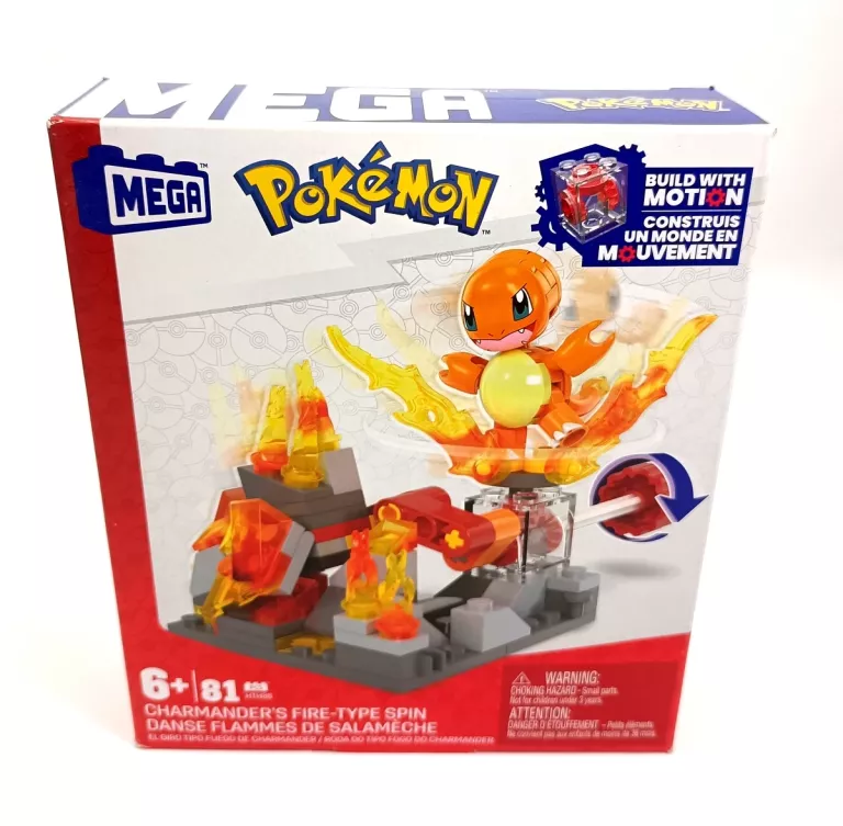 KLOCKI MEGA POKEMON OGNISTY ATAK CHARMANDERA