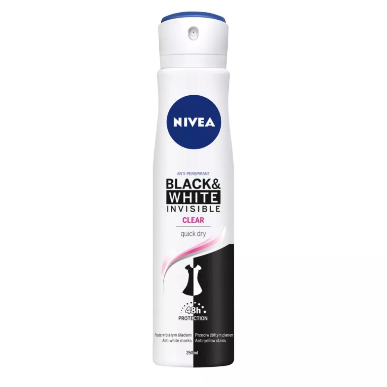 NIVEA BLACK&WHITE INVISIBLE CLEAR ANTYPERSPIRANT W SPRAYU 200 ML