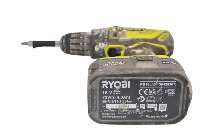 WKRĘTARKA RYOBI ONE+ R18DD3 ŁADOWARKA + AKUMULATOR 4.0