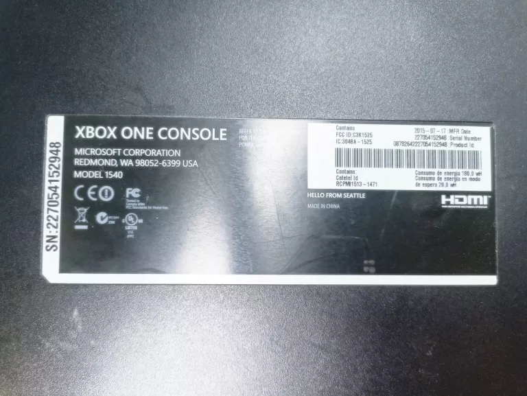 KONSOLA XBOX ONE