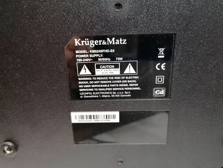 TV KRUGERMATZ KM0240FHD-S5 + PILOT PUDEŁKO