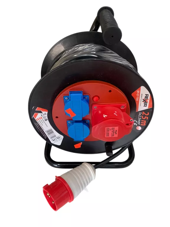 PRZEDŁUŻACZ BĘBNOWY SIŁOWY REXXER RP-07-700 25 M 400V 380V 5X2,5MM IP44