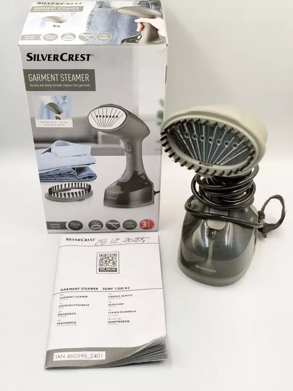 PAROWNICA DO UBRAŃ ŻELAZKO PAROWE STEAMER PAROWY SILVERCREST