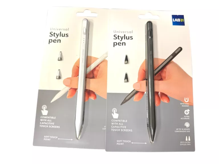 RYSIK UNIWERSALNY STYLUS PEN LAB31 GRAFIT + 2 KOŃCÓWKI
