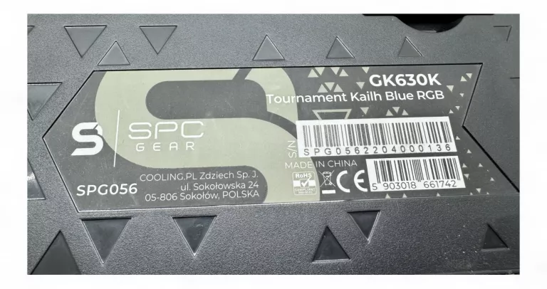 KLAWIATURA MECHANICZNA GAMINGOWA SPC GEAR GK630K