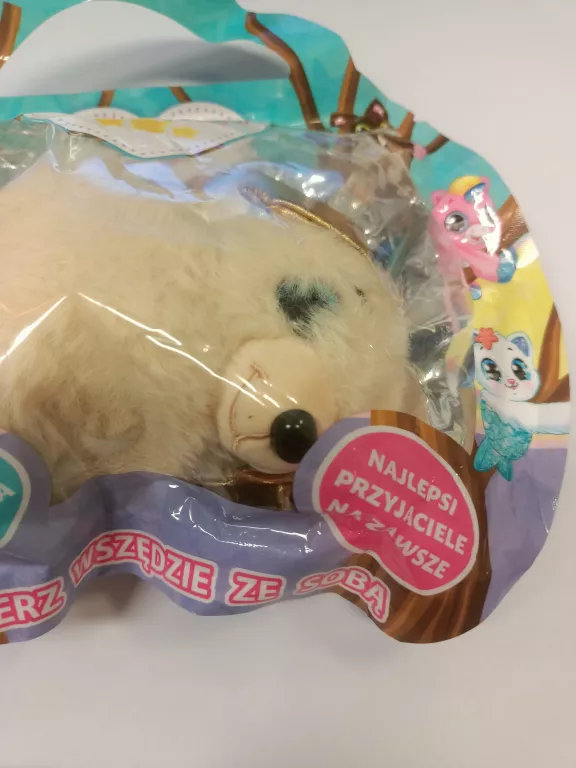 PLUSZOWA BRANSOLETKA BEŻOWY PIESEK PIES MAX