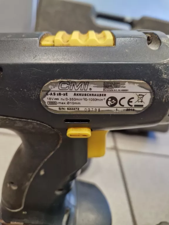WKRĘTARKA CMI W WALIZCE 18V, 2X AKU I ŁAD