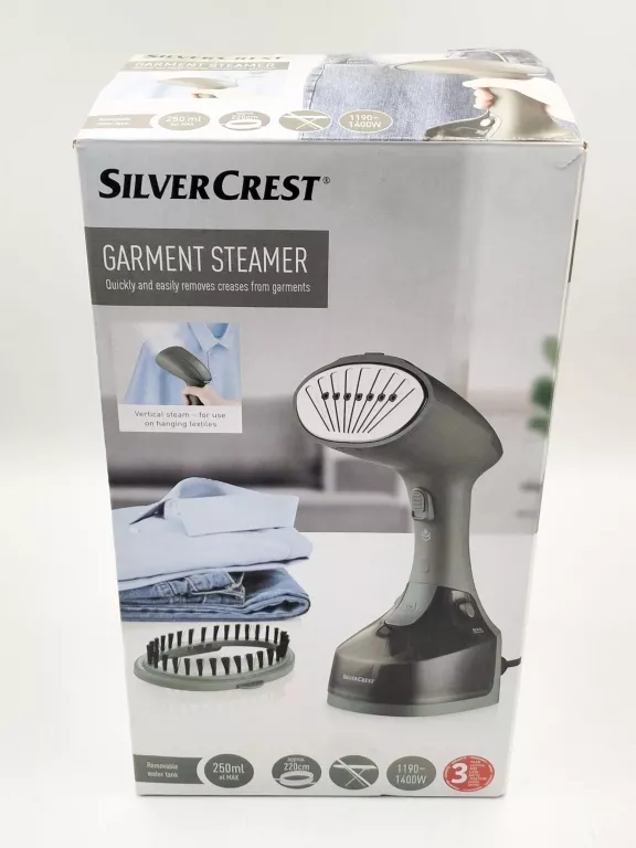 PAROWNICA DO UBRAŃ ŻELAZKO PAROWE STEAMER PAROWY SILVERCREST