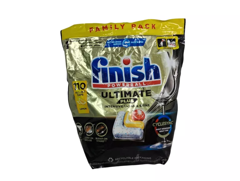 KAPSUŁKI DO ZMYWARKI FINISH POWERBALL ULTIMATE PLUS ALL IN 1 - 110 SZT.
