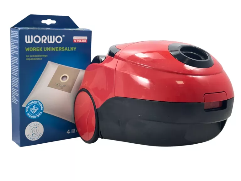 ODKURZACZ OPTIMUM OK-1600 CZERWONY + WORKI