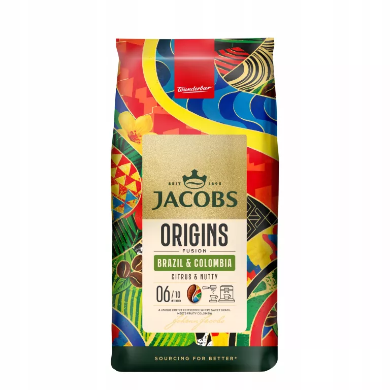 KAWA ZIARNISTA JACOBS ORIGINS FUSION BRAZIL & COLOMBIA, 100% ARABICA, 1KG