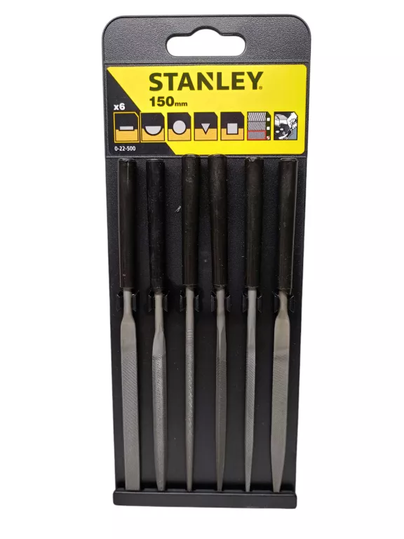 STANLEY 22-500 PILNIKI IGLAKI DO METALU ZESTAW 6EL
