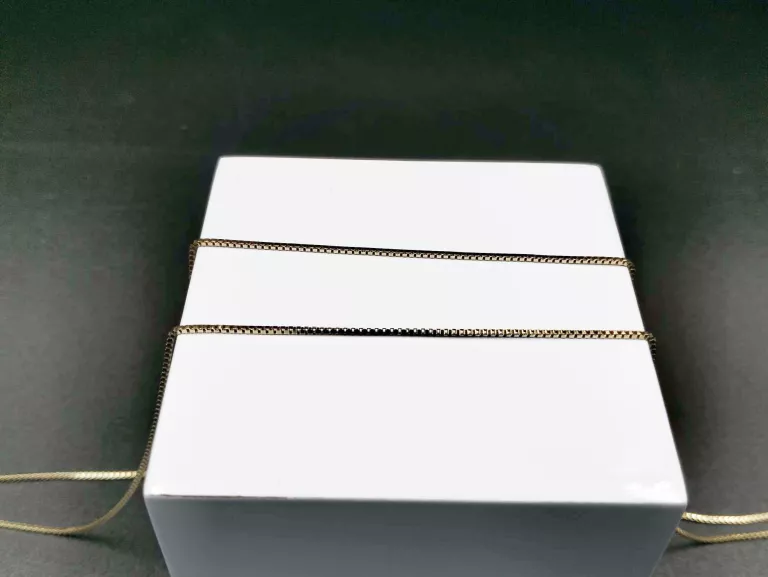 ZŁOTY ŁAŃCUSZEK KOSTKA PR. 585 W:3,73 G R: 60 CM