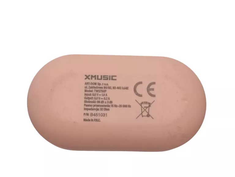 SŁUCHAWKI XMUSIC TWS750P RÓŻOWE