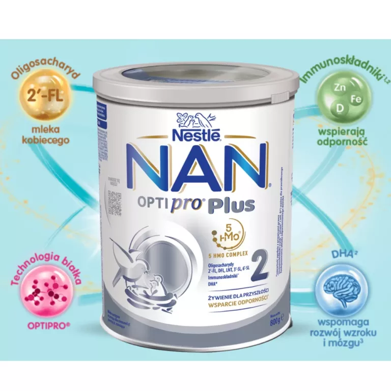 MLEKO MODYFIKOWANE NESTLE NAN OPTIPRO PLUS 2 800 G