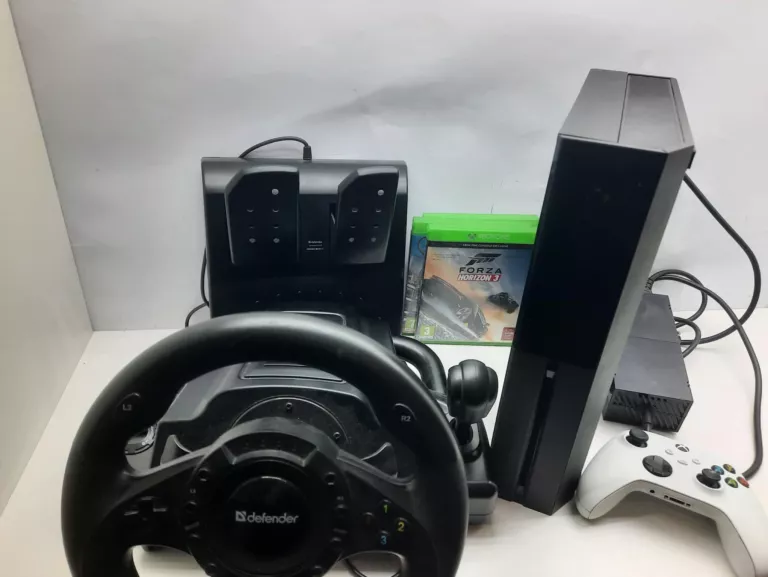 KONSOLA XBOX ONE +PAD+KIEROWNICA +GRY