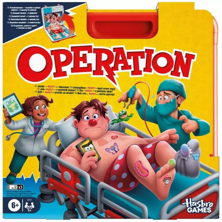 GRA ZRĘCZNOŚCIOWA HASBRO OPERACJA W WALIZCE G0951