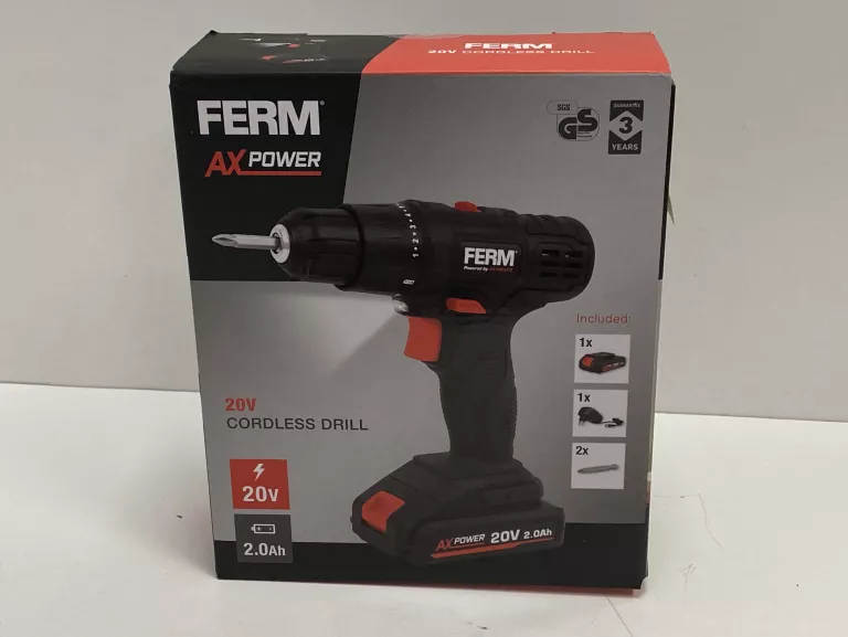 WKRĘTARKA FERM 20V KOMPLET STAN BDB