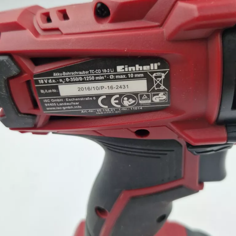 WKRĘTARKA EINHELL TC-CD 18-2LI SPRAWNA 2X BATERIA ŁADOWARKA