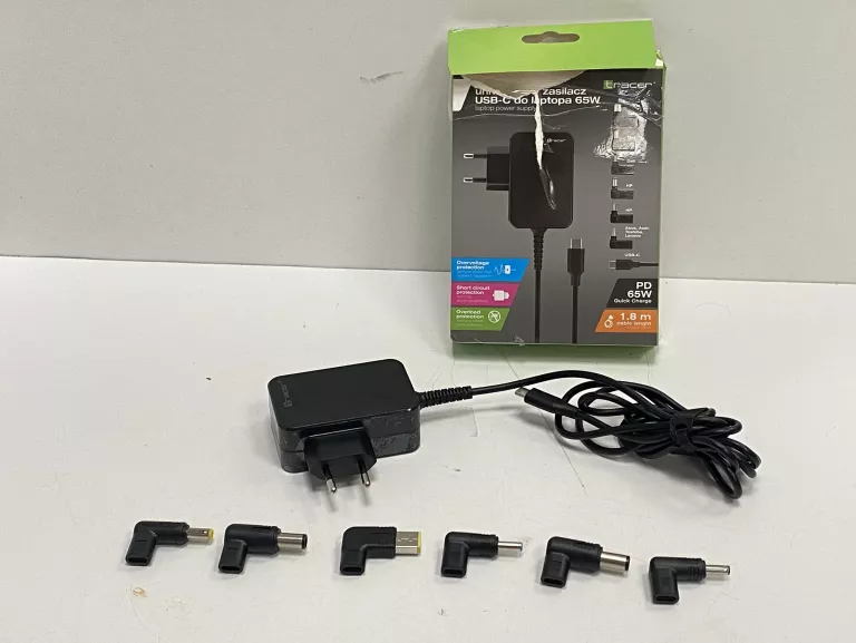 ZASILACZ UNIWERSALNY DO LAPTOPA TRACER PRIME 65W 7W1