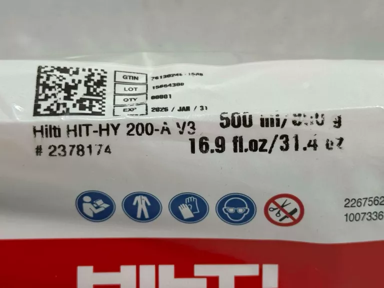 HILTI KOTWA CHEMICZNA HIT-HY 200-A V3
