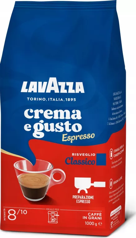 KAWA ZIARNISTA LAVAZZA CREMA E GUSTO ESPRESSO CLASSICO 1000G