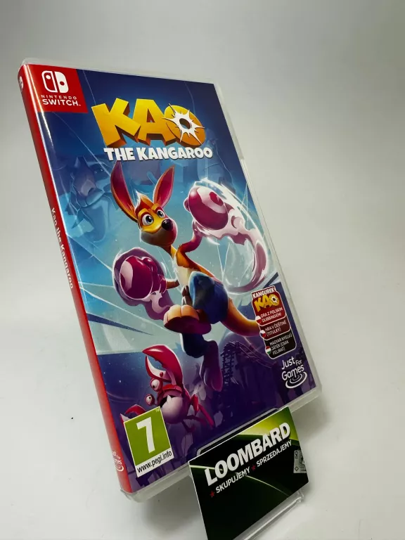 NINTENDO SWITCH KANGUREK KAO EDYCJA ZIMOWA + SZALIK + CZAPKA + PUZZLE