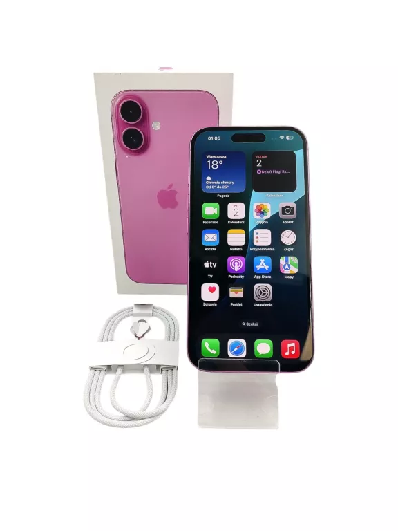 TELEFON IPHONE 16 128GB / 100% KON.BAT