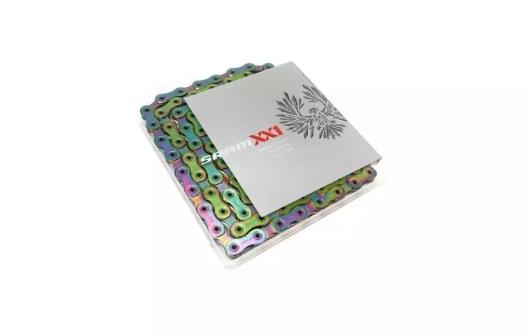 DZIEWICZY ŁAŃCUCH ROWEROWY SRAM CN XX1 EAGLE 126L RAINBOW 12S STAN IDEAŁ