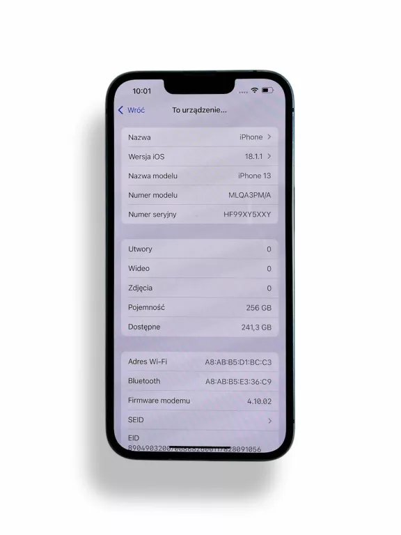 TELEFON IPHONE 13 256 GB NIEBIESKI BAT 88%