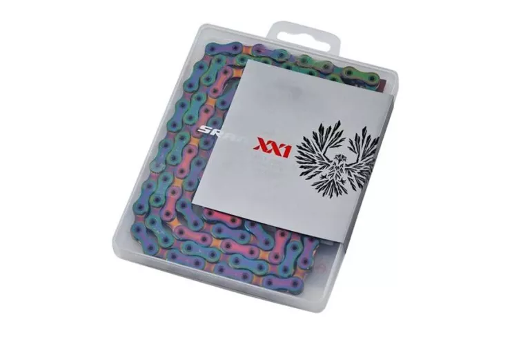 DZIEWICZY ŁAŃCUCH ROWEROWY SRAM CN XX1 EAGLE 126L RAINBOW 12S STAN IDEAŁ