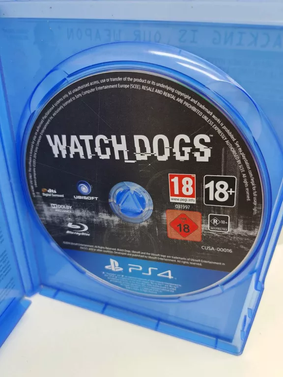 GRA PS4 WATCH DOGS