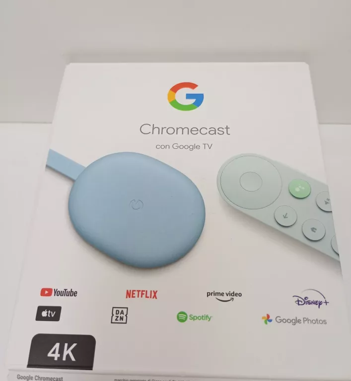 GOOGLE CHROMECAST 4.0 ODTWARZACZ MULTIMEDIALNY SMART TV 4K