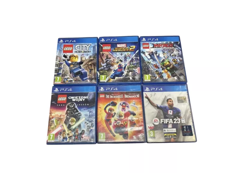 6 GIER PS4 KOLEKCJA LEGO + FIFA
