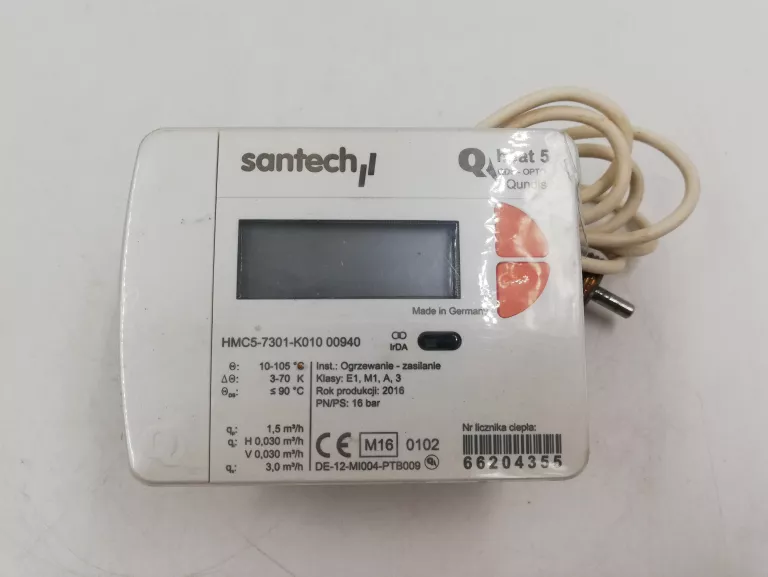 CIEPŁOMIERZ MIESZKANIOWY SANTECH Q HEAT 5.5 QHEAT5 QP 0,6 M3/H