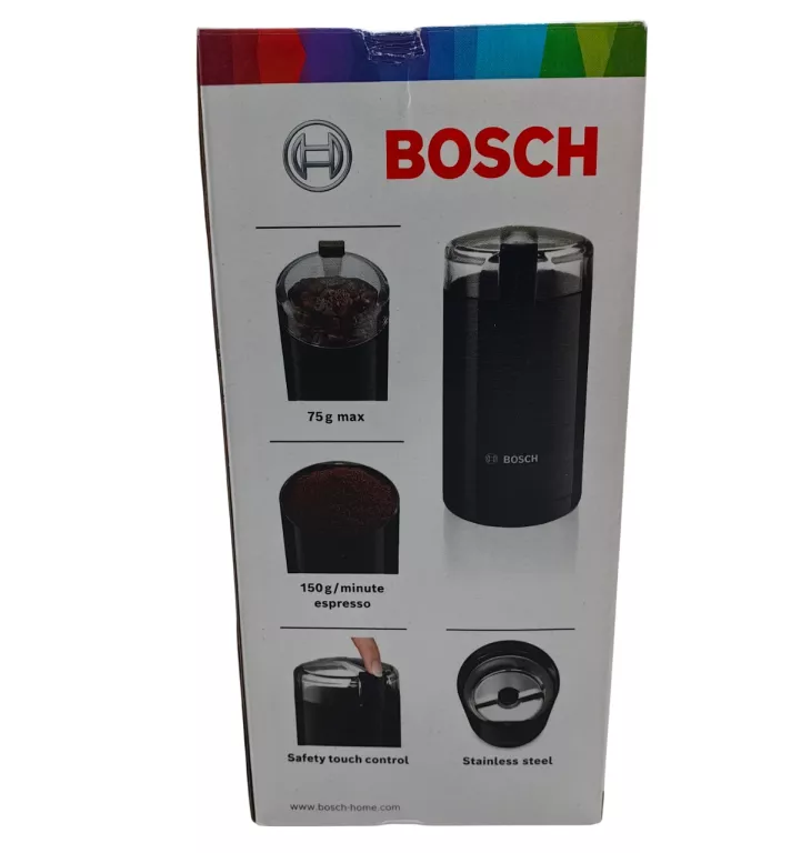 MŁYNEK ELEKTRYCZNY DO KAWY BOSCH TSM6A013B 180W CZARNY