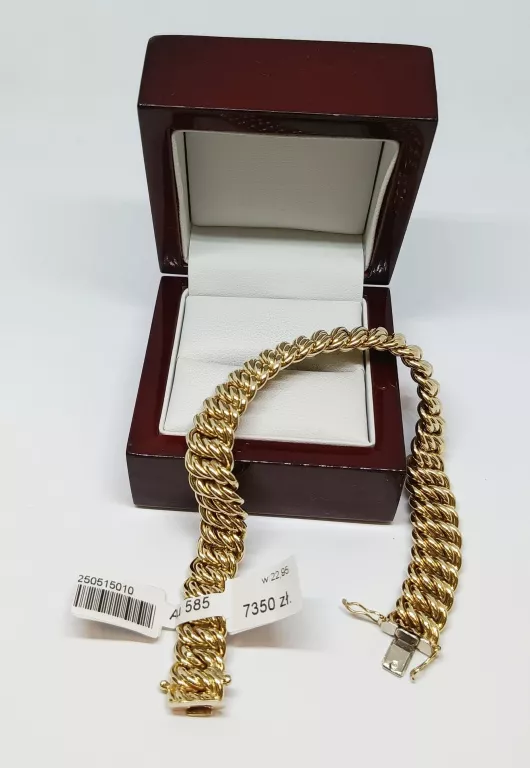 ZŁOTA BRANSOLETKA 22,95 G 585