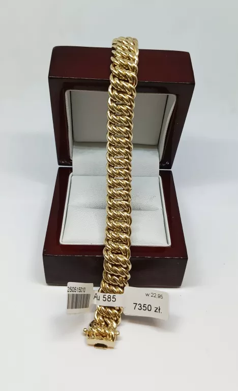 ZŁOTA BRANSOLETKA 22,95 G 585
