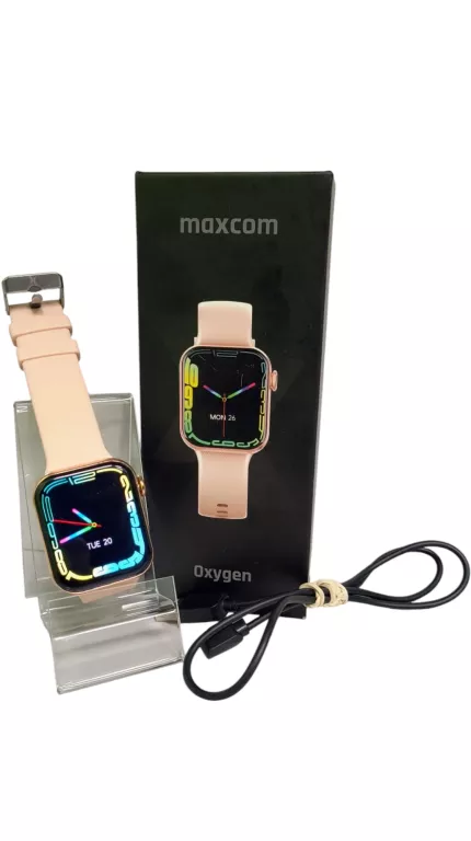 SMARTWATCH MAXCOM OXYGEN FW26 RÓŻOWY KOMPLET