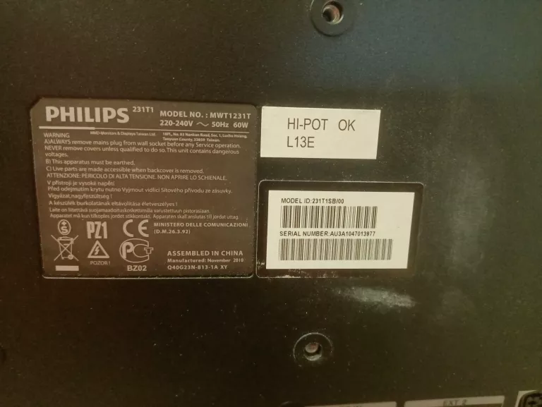 TV MONITOR PHILIPS MWT1231T