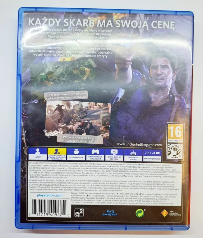 GRA NA PS4 UNCHARTED4 KRES ZŁODZIEJA