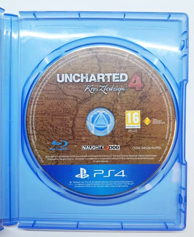 GRA NA PS4 UNCHARTED4 KRES ZŁODZIEJA