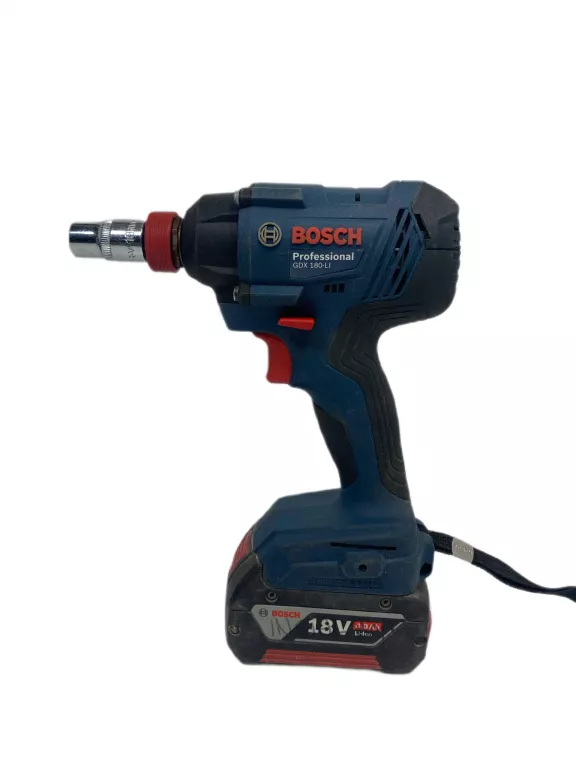 KLUCZ UDAROWY BOSCH GDX 180-LI + AKUMULATOR 4,0AH 18V