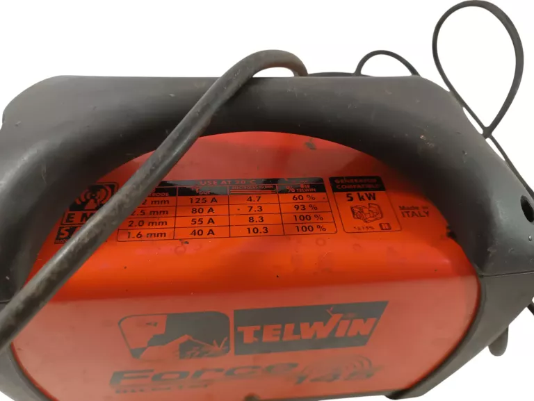 SPAWARKA TELWIN FORCE 145, PRZEWODY.MASKA