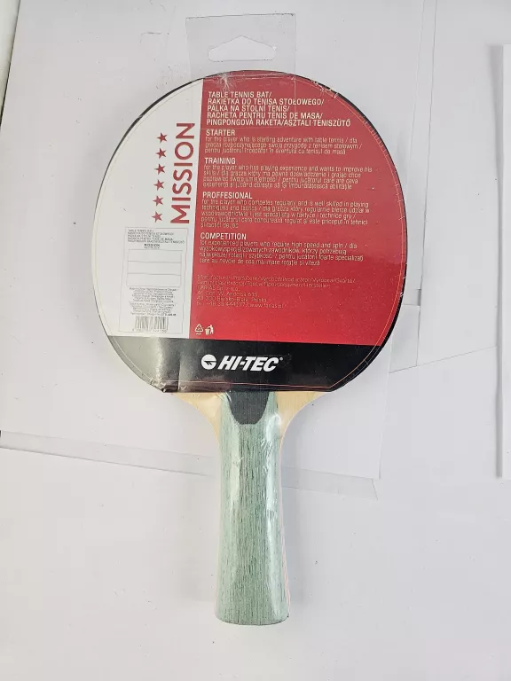 RAKIETA PALETKA DO TENISA STOŁOWEGO PING-PONG HI-TEC 6 MISSION
