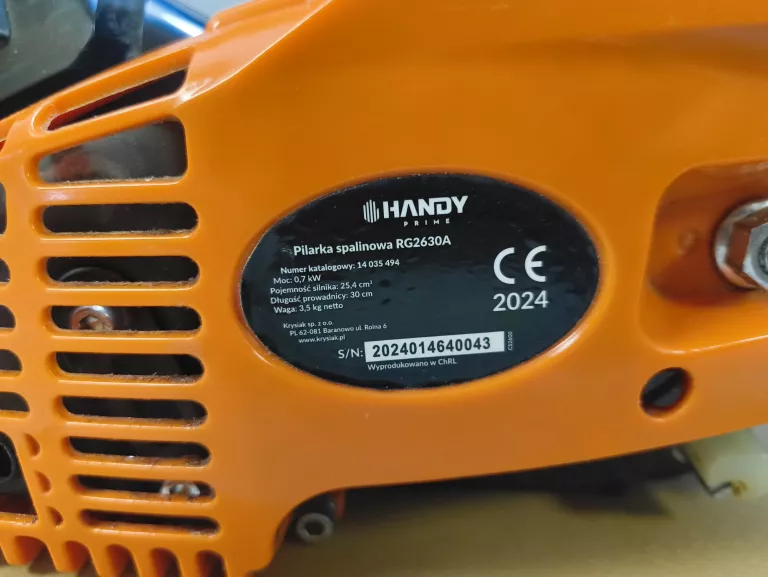 PILARKA SPALINOWA HANDY PRIME RG2630A