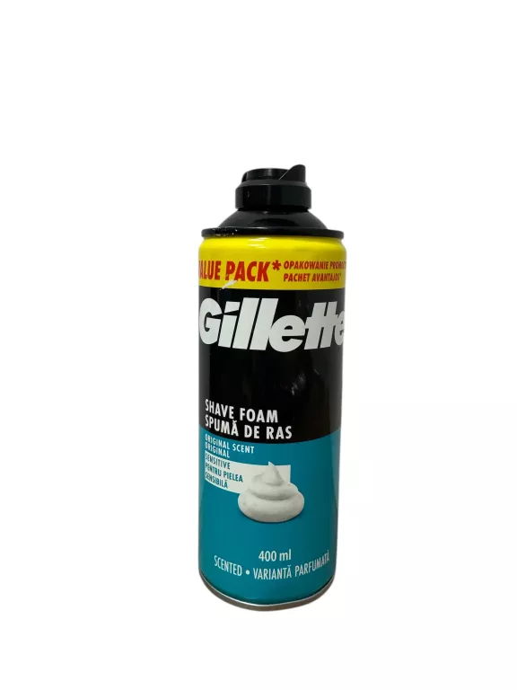 GILLETTE CLASSIC PIANKA DO GOLENIA DO SKÓRY WRAŻLIWEJ, 400 ML