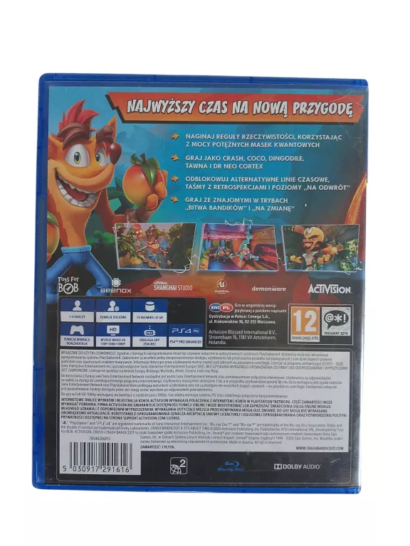 GRA PS4 CRASH BANDICOOT 4