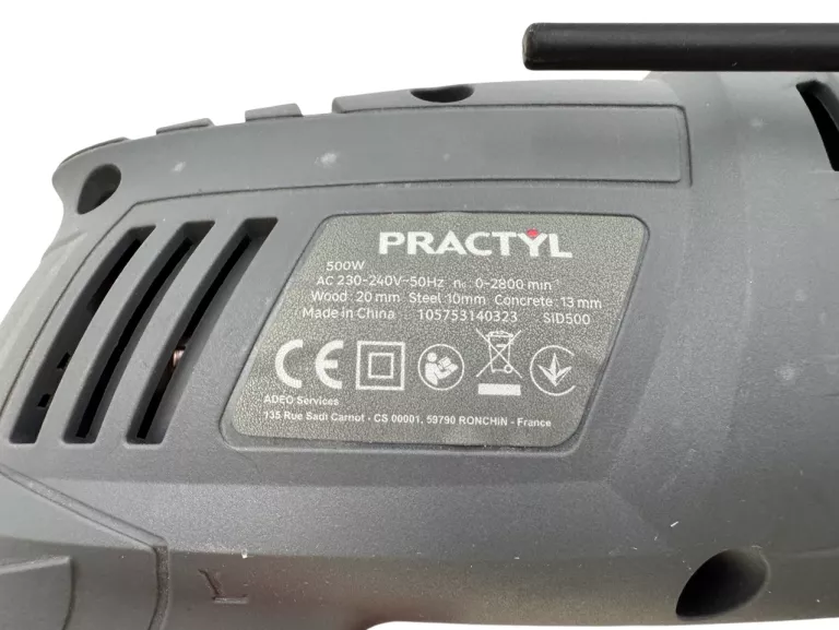 WIERTARKA UDAROWA PRZEWODOWA 500W 1BIEG PRACTYL