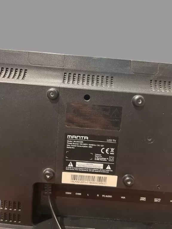 TELEWIZOR MANTA LED TV 19LHN122D PILOT